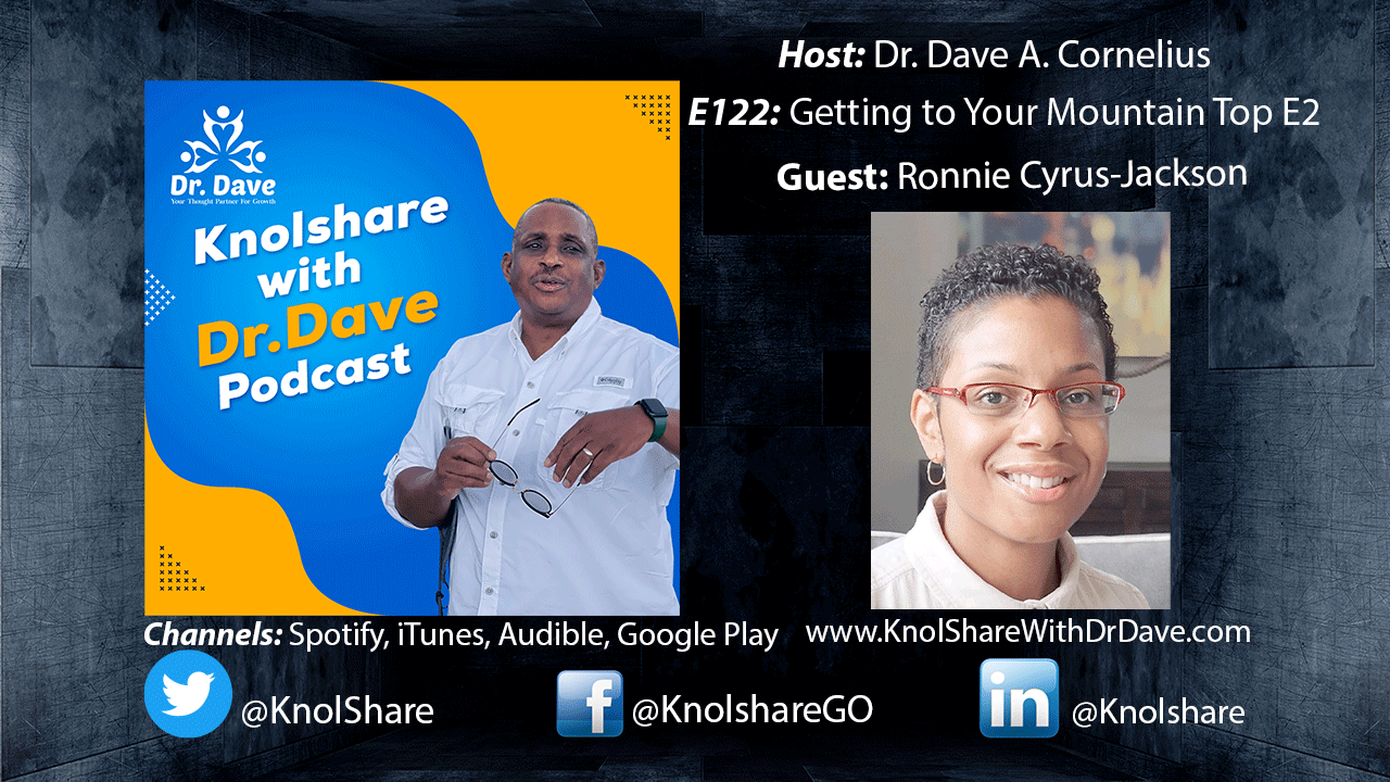 E122 Ronnie Cyrus-Jackson is a guest on KnolShare with Dr. Dave.